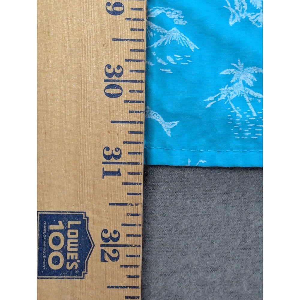 Columbia Mens PFG Super Bahama Fishing Shirt XL Blue Tropical Nautical Print - Picture 10 of 10